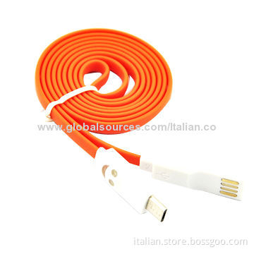 LED Light Micro USB Cable for Samsung with Smile Face, OEM Orders AcceptedNew